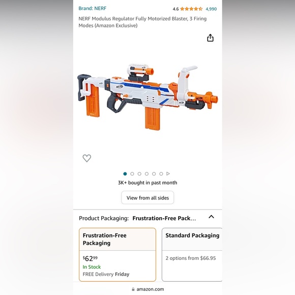 Nerf Modulus Regulator blaster, foam bullets included! - Picture 6 of 6